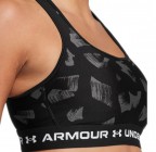 Under Armour Mid Crossback Printed Sports Bra 1361042-009