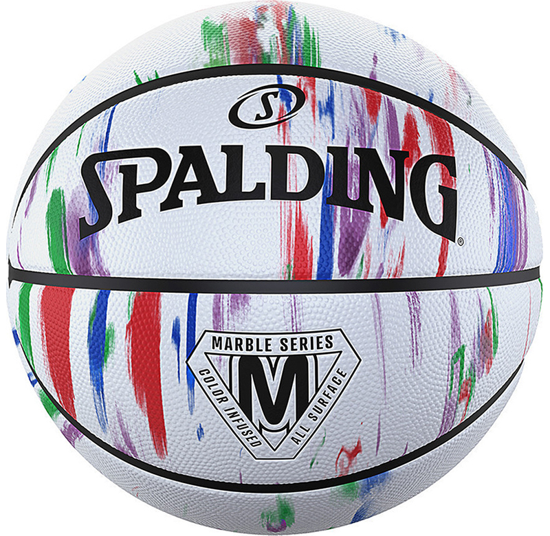 Spalding Marble Series Rainbow Size 7 Rubber Basketball 84-397Z1