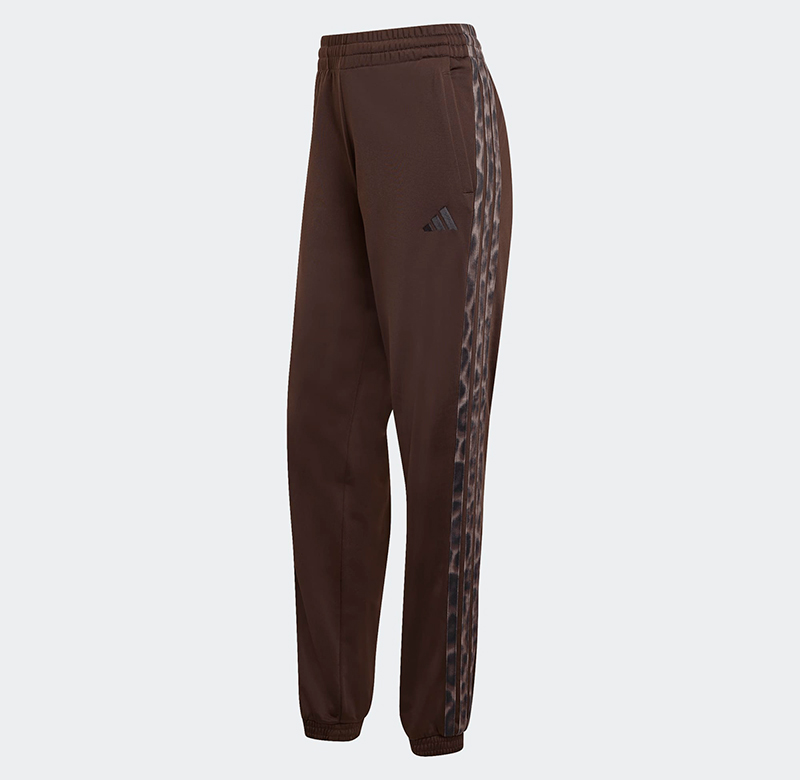 Adidas Tricot 3-Stripes Trackpants with Leopard Print JZ6900