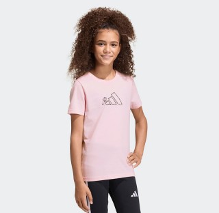 Adidas JUNIOR GIRLS ANIMAL PRINT GRAPHIC TEE KA2985