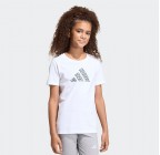 Adidas Junior Girls Animal Print Graphic Tee KA2986