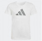Adidas Junior Girls Animal Print Graphic Tee KA2986