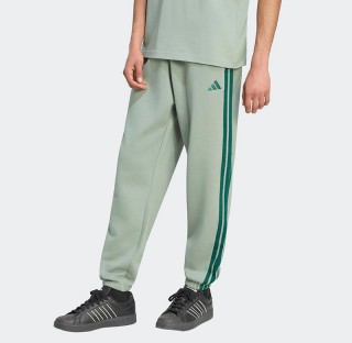  Adidas Essentials 3-Stripes Fleece Cuffed Joggers KY4136