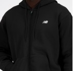New Balance Stacked Logo French Terry Full Zip Hoodie MJ41501-BK
