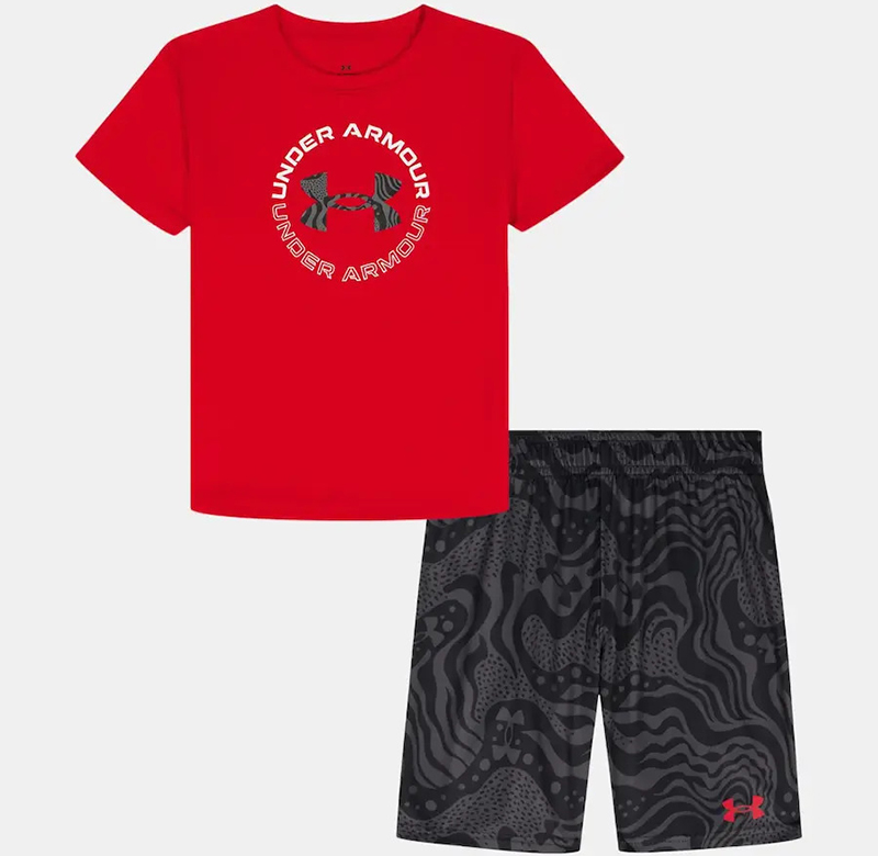 Under Armour Tech Printed Ss Set Red UASJI73E-621