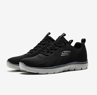 Skechers Engineered Mesh Lace-Up W/ Memory Foam 232395-BKCC
