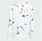 Adidas Brand Love Allover Print Crew Sweatshirt Kids IA1575